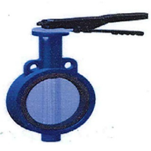 Zentrische Absperrklappe zum Einklemmen DN100 PN16 EPDM mit Handhebel