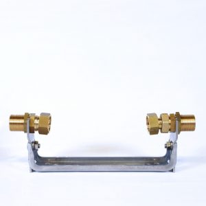 Wasserzähler-Anschlußgarnitur für WZ Q3=4 (Qn 2,5), Anschlußverschr. 1 1/4" x 1 1/4" AG