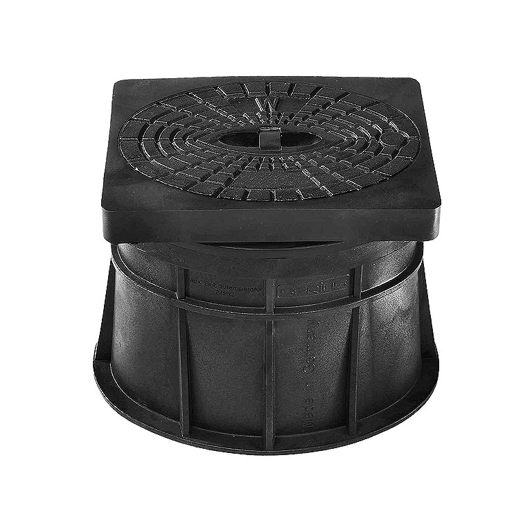 Straßenkappe "Serius Pflaster" nach DIN4055 für Hydranten - starr- aus Kunststoff