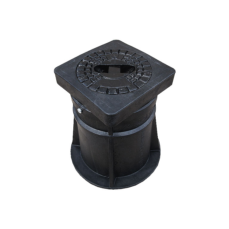 Straßenkappe "Serius Pflaster" nach DIN4056 für Schieber - starr- aus Kunststoff