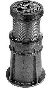 Straßenkappe "Serius" nach DIN4057 für Hausanschlussschieber - höhenverstellbar - aus Kunststoff