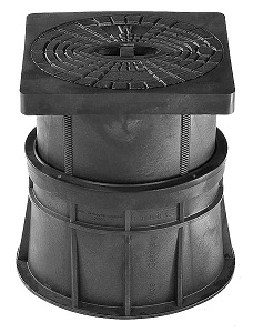 Straßenkappe "Serius Pflaster" nach DIN4055 für Hydranten - höhenverstellbar - aus Kunststoff