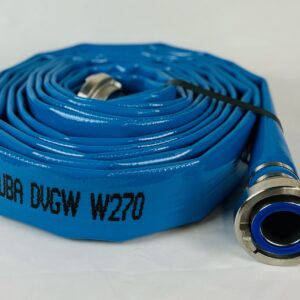 Trinkwasserflachschlauch "PU Aqua" a. Polyurethan 52 mm blau, Länge = 20m