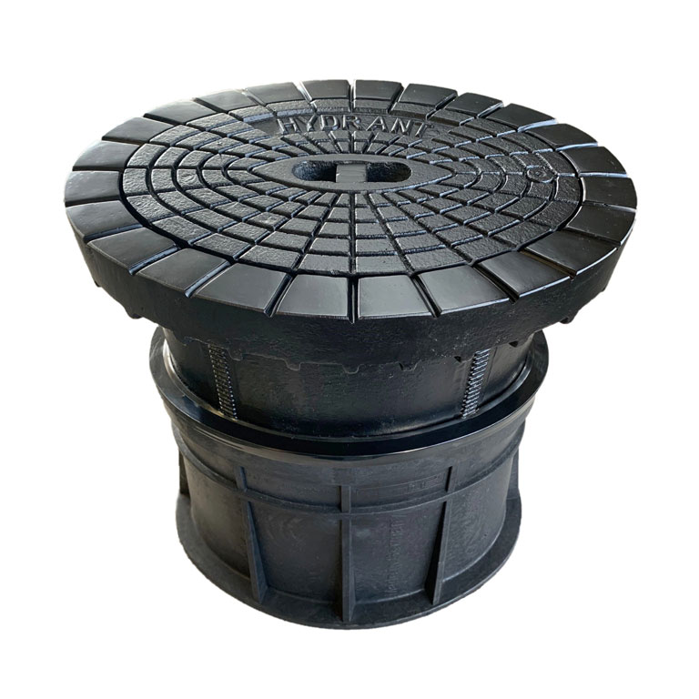 Straßenkappe "SERIUS KOMBI GRIP" nach DIN4055 für Hydranten - höhenverstellbar - aus Kunststoff