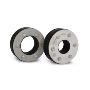 Multi-Pressringdichtung aus Edelstahl Typ "S", Kernbohrung DN100, Mediumrohr AD 65-0 mm