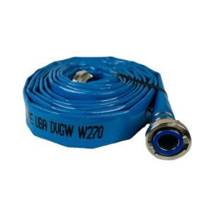 Trinkwasserflachschlauch „PU Aqua“ a. Polyurethan 52 mm blau